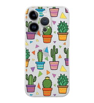 PrintiFy iPhone 14 Pro ile Uyumlu Water Color 4  Kamera Korumalı Şeffaf  Kılıf