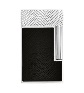 S.T. Dupont Ligne 2 Guilloche Horsemane Siyah Puro Çakmağı 16090CL