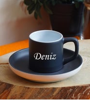 Kişiye Özel Renkli Fincan Seti & 16 Farklı Renk Seçeneği 