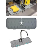 Pratik Musluk Matı Mutfak Ve Banyo Koruyucu Musluk Ve Lavabo Matı Musluk Tezgah Evye Üstü Su Tutucu