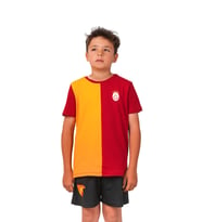 Galatasaray Orijinal 5 Yıldız Parçalı Çocuk Forma T-shırt (Sarı-Kırmızı)