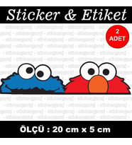 bagaj bakan sevimli yaratık etiket sticker - 2 adet çıkartma araba motosiklet kask atv tablet pc buzdolabı otomobil bilgisayar uyumlu
