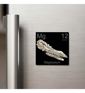 Magnesium (Magnezyum) Elementi – Buzdolap Magneti – 9x9 cm