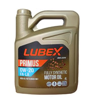 Lubex Primus FA-LA 0W-20 4 Lt Partiküllü Fiat Onaylı Motor Yağı