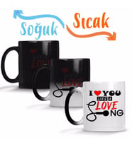 Gift I Love You Like A Love Song Sihirli Kupa Bardak Porselen