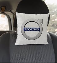 BK Gift Volvo Tasarımlı Kare Araç Koltuk Yastığı-1