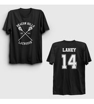 Presmono Unisex Siyah 14 Isaac Lahey Dizi Teen Wolf Sırt Baskılı T-Shirt 531038tt