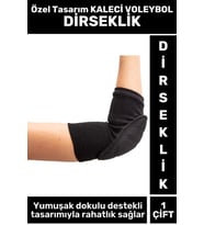 Yüksek Kaliteli Esnek Nefes Alabilen Terletmez Destekli Konforlu Kaleci Voleybol Unisex Di·rsekli·k (Siyah)