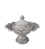 Kütahya Porselen Hanedan Şekerlik 22 cm Dekor No:3678 Platin