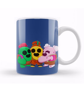 Spike Family Brawl Stars  Kupa Bardak Porselen