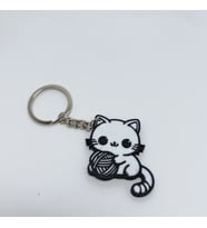 Top Oynayan Kedi  - Anahtarlık