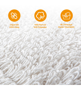 Mulpex Zincir Dikiş Nemli Mop 50 cm., 220 gr. x 10 Adet