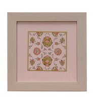e38 EL İŞÇİLİĞİ ŞİKAF RENKLİ HALKAR TEZHİP TABLO 25 x 25 cm - 6037
