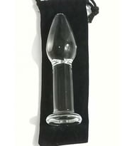 12cm Cam Anal Plug (Çok Renkli)