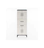 Hyperion Dolap 3 Raflı 2 Çekmeceli 4 Kapaklı 60x44x163 Antrasit-Aytaşı