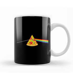 Dark Side Of The Pizza Kupa Bardak Porselen