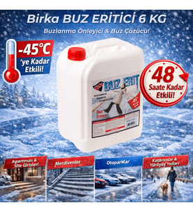 Birka Buz Eritici 6 Kg – Buzlanma Önleyici ve Buz Çözücü, -45°C, Magnezyum Klorürlü