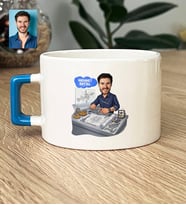 Kişiye Özel Karikatürlü Makine Mühendisi Lüks Fincan Mühendisler Günü Hediyesi