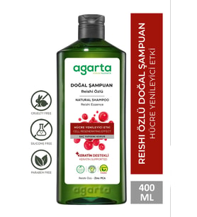Agarta Yıpranmış Saçlar Için Yenileyici Reishi Şampuanı-tuzsuz Şampuan 400 ml