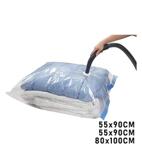 3LÜ SET VAKUMLU POŞET HURÇ 2 ADET XL= 55X90CM + 1ADET XXL= 80X100CM %75 YER TASARRUFU (5343)