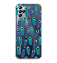 PrintiFy GM 21 Pro New Edition ile Uyumlu 1mm Slim Fit Nazar Boncuğu 4 Baskılı Silikon Şeffaf Kılıf