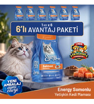 Somonlu Kedi Maması 1 KG - 6 Adet
