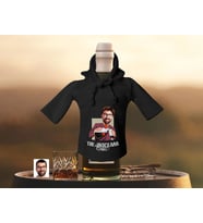 BK Gift Kişiye Özel Karikatürlü Mini Siyah İçki Şişesi Tişörtü , Ev Bar Dekoru, Viski, Şarap, Votka, Rakı Şişesi Tişörtü, Ev Barı-7