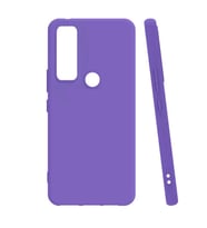 TCL 20E Kılıf Biye Yumuşak Silikon Case (Lila)