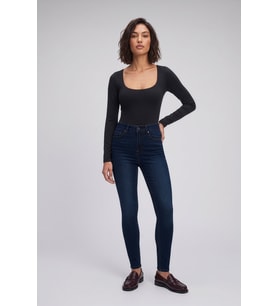 Kadın Likralı Skinny Lacivert Jean Pantolon