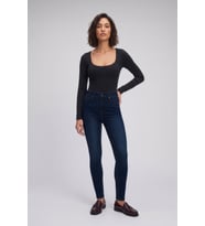 Kadın Likralı Skinny Lacivert Jean Pantolon