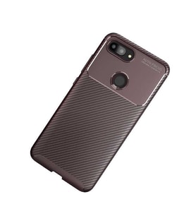 Xiaomi Mi 8 Lite Kılıf Esnek Soft Karbon Tasarım Legion Serisi (Kahverengi)