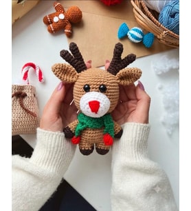 YILBAŞI HEDİYESİ Amigurumi Ren Geyik OYUNCAK