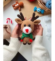 YILBAŞI HEDİYESİ Amigurumi Ren Geyik OYUNCAK