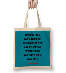 Motivational Quotes Sayings Words Gifts - Entrepreneurs İnspiration Success Work Typography Gifts Bez Çanta Uzun Saplı