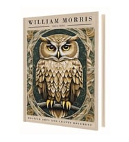 DEFFTER 14X20 GOLD OWL ( WILLIAM MORRIS ) SERT KAPAK ÇİZGİLİ DEFTER 96 YP