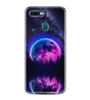 Oppo A5S A15 A16 A54 A55 A73 A74 Kılıf Desemli Silikon Star Planet 1652
