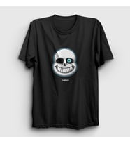 Presmono Unisex Siyah Face Sans Undertale T-Shirt 32643tt