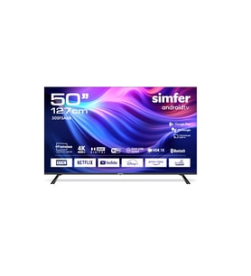 Simfer 50SFSA6B 4K Ultra HD 50" 127 Ekran Uydu Alıcılı Android Smart LED TV (Siyah)