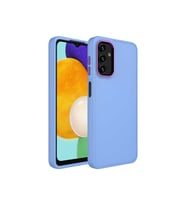 Samsung Galaxy A13 4G Uyumlu Kılıf Metal Çerçeve ve Buton Tasarımlı Silikon Zore Luna Kapak
