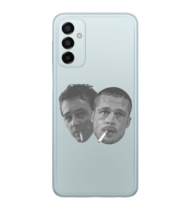 Samsung Galaxy M23 Uyumlu Fight Club Desenli Şeffaf Telefon Kılıfı