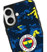 Lisanslı Fenerbahçe Iphone 16 Army Premium Telefon Kılıfı "Dekomus Cep Defteri Hediyeli"
