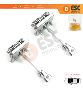 Peugeot 607 9D 9U 1999-2010 9181F4 İçin 2 EA Ön Sağ ve Sol Kapı Gergi Yayı