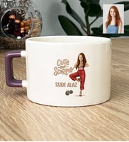 Kişiye Özel Karikatürlü Cute But Scorpio Akrep Burcu Lüks Fincan Doğum Günü Hediyesi