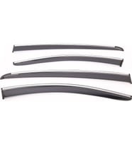 Sunplex Chevrolet Uyumlu Cruze Style 4 Lü Set Kromlu Cam Rüzgarlığı Ön Ve Arka Parça (Karışık)