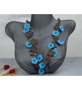 HANDMADE OYALI DOĞAL TAŞ KOLYE