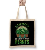 Cute Introverted But Willing To Discuss Plants Bez Çanta Uzun Saplı