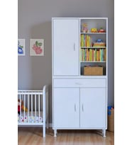 Eliusta Funci Beyaz Renk G:70 cm Banyo Dolabı 3 Kapaklı 7 Raflı Dolap 70x173x32,5 cm Boyutlarında Dolap