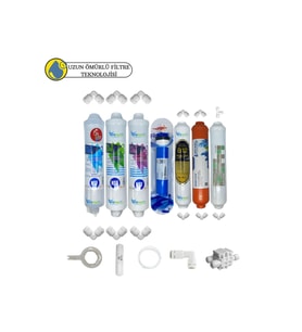 PWS Kapalı Kasa SuArıtma uygun Sertifikal 7lı Orijinal Filmtec mebran Purefer+B12Alkali+mineral set