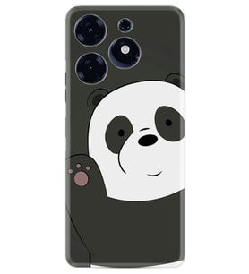Spark 10 Pro Kılıf Silikon Desen Özel Seri Hello Panda 1709