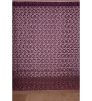 VAKKO  MODEL MOR RENK İP PERDE HAZIR DÜĞMELERİ DİKİLMİŞ İP PERDE 300*270 cm